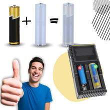 Carica l'immagine nel visualizzatore di Gallery, Convertitore universale di batterie da AAA a AA - Ozerty