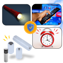 Carica l'immagine nel visualizzatore di Gallery, Convertitore universale di batterie da AAA a AA - Ozerty